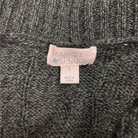 Market & Spruce Evergreen Open Front Cardigan - small - Picture 2 of 2